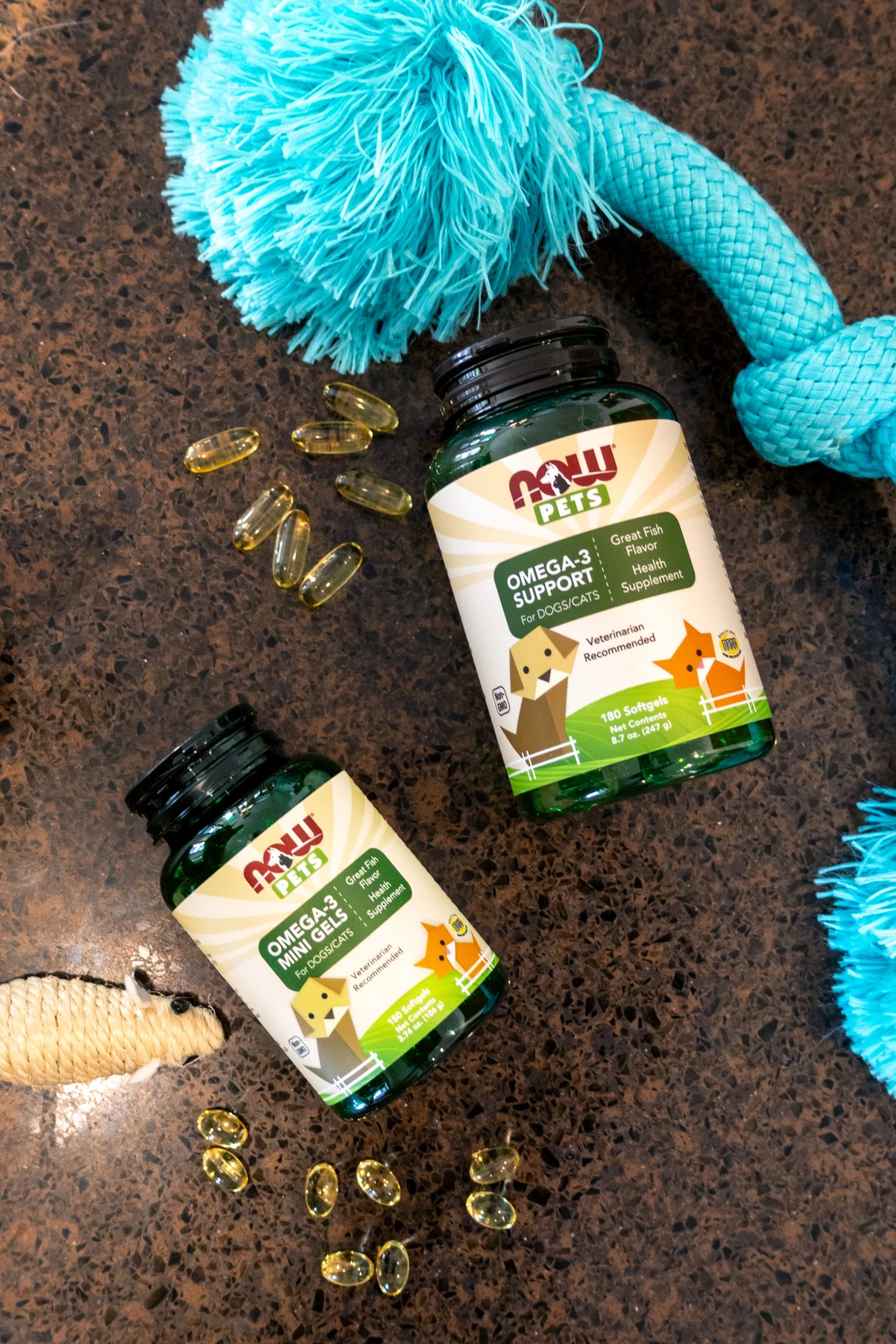 NOW Pets pet-wellness product photography by Lindsey Dalton
