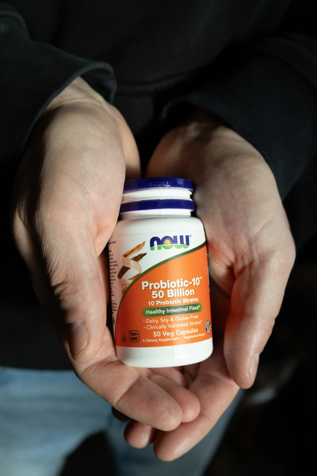 NOW supplement bottle product photography by Lindsey Dalton